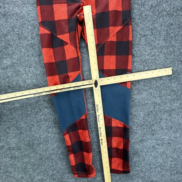 The North Face Flash Dry Leggings Womens Small Red Black 27" Back Pocket - Picture 13 of 14